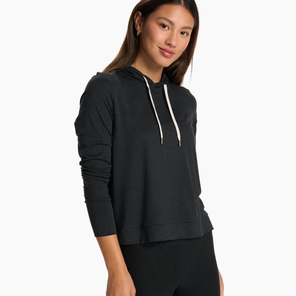 Vuori Halo Essential Hoodie - Black Heather